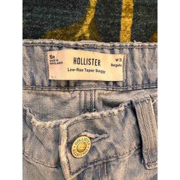 Hollister Low-Rise Taper Baggy Jeans Size 10 - Picture 7 of 8